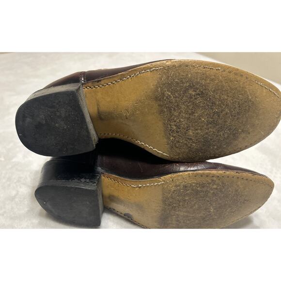 Dingo Boots Men’s Size 8E Burgundy Red Leather Cowboy Western Pull On Vintage - Picture 12 of 12